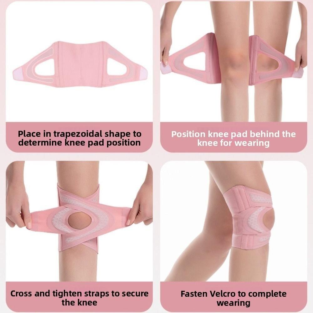 Cross Strap Knee Support Brace Thin Design Fixed Patella Sleeve Sports Knee Pads  Sports Protection