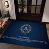 Polizei FBI Zimmerteppiche Retro Mehrfachauswahl Wohnzimmer Küchenteppich Rutschfest Willkommensteppich