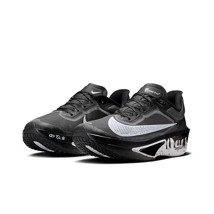 Nike Zoom Fly 6 Slip Resistant, Abrasion Resistant, Breathable, And Quick Dry Low top Running Shoes Men's Black FN8454-001(Team181-)