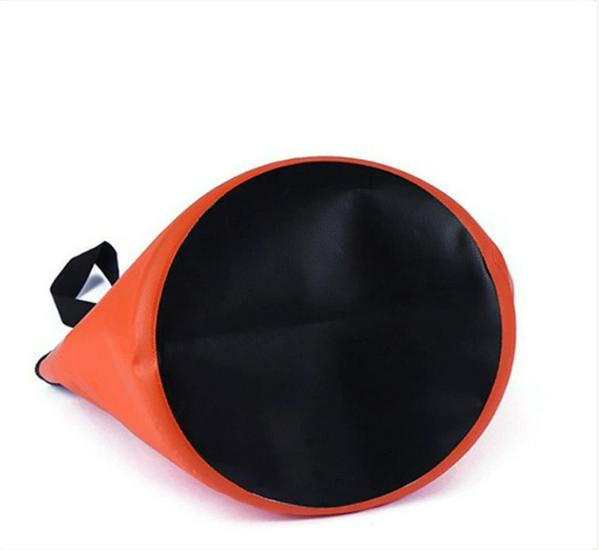 Foldable PVC Water Bucket: Portable Outdoor Camping & Fishing Bin for Multi-purpose Use