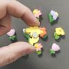 Kühlschrankmagnet mit niedlichen Blumenmotiven, klein, für Zuhause und Büro, Dekoration, magnetische Blumenornamente, Dekor, 5 Stück