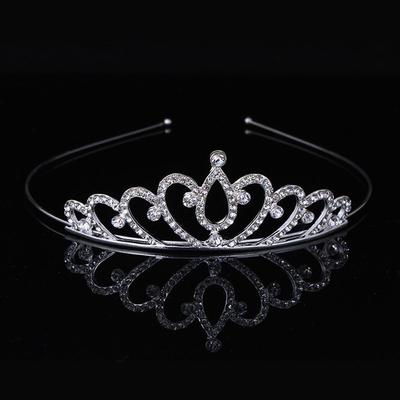Exquisite Prinzessin Kristall Tiara Krone Stirnband Kinder Mädchen Liebe Braut Prom Hochzeit Party Zubehör Schmuck Geschenke Neue