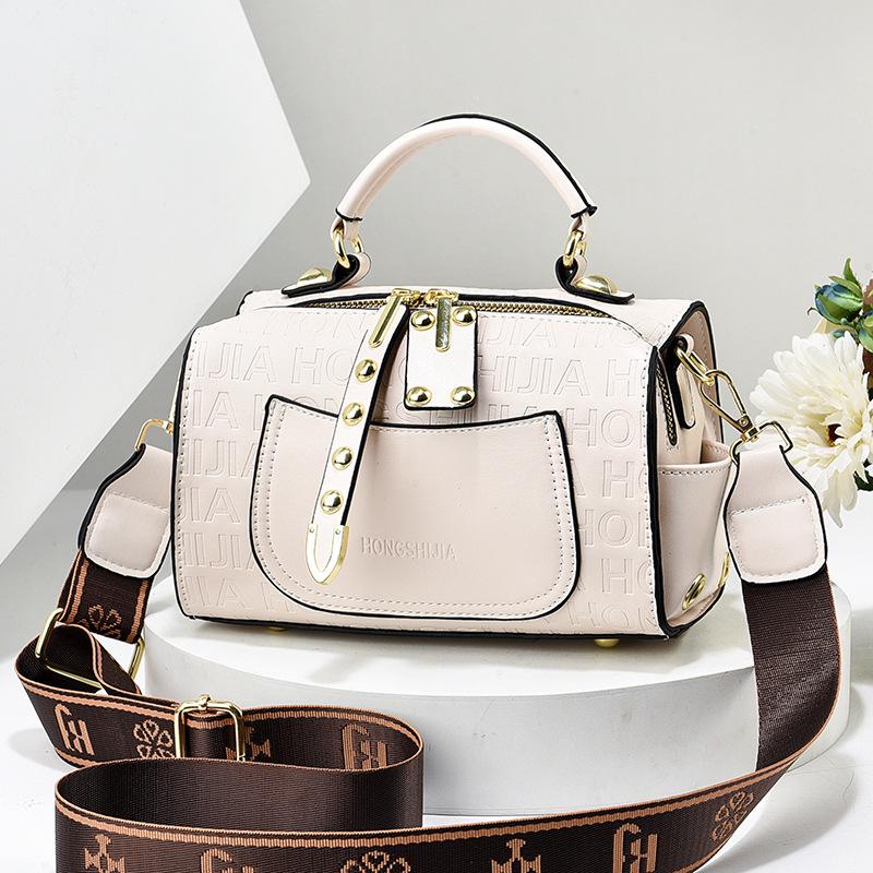 Crossbody Bags for Women Stylish Wide Guitar Strap Shoulder Bag Casual Camera Crossbody Purse Colourful Faux Leather Top Handle Handbag for Women