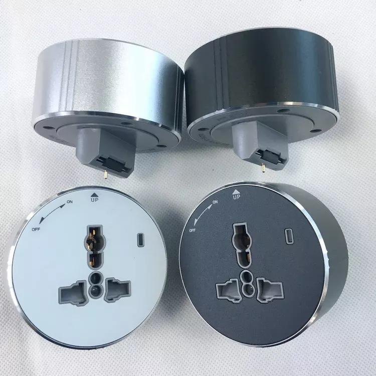 Switchable Surface-Mounted Track Socket with Concealed Slide-In Installation