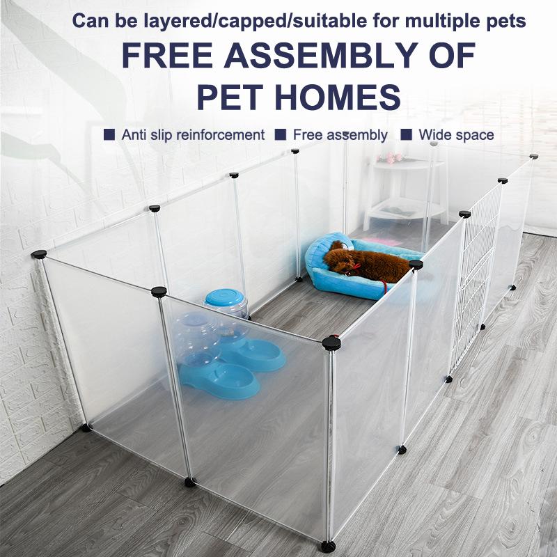 Playpen Diy Small Pet Freely Combined Foldable Dog Cage Yard Fence Durable Pet Playpen Puppy Kitten Exercise Training Playpen