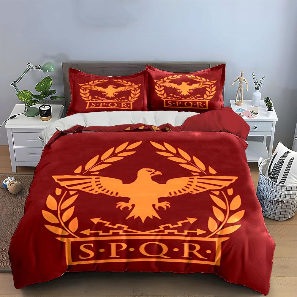 Eagle, Laurel, SPQR Emblem. Bedding Sets Duvet Cover Sets Duvet Covers Pillowcases(1* Duvet Cover 2* Pillowcases Without Duvet Insert)