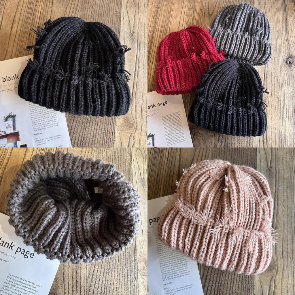 Casual Knit Beanie For Adults Acrylic High Top Hat For Winter Warmth