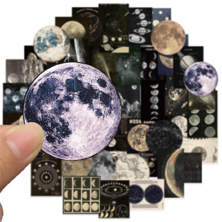 50 Sheets Aesthetic Supplies Scrapbook Sticker Simple Aesthetic Sticker Decorative Sticker for Journal