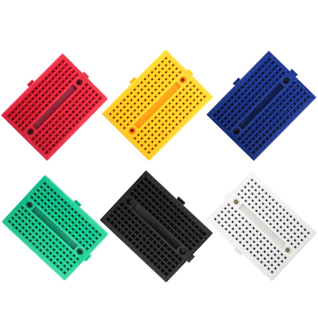 6Pcs Mini Protoboard sin Soldadura Placa Experimental SYB-170 plataforma 170 puntos Tie