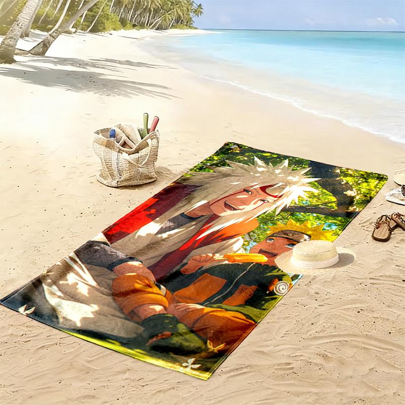 Naruto Beach Towel Suitable for Various Scenarios Such As Kitchen, Bathroom and Beach Swimming