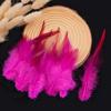 50Pcs Real Chicken Rooster Feathers 7-15cm For DIY Wedding Gown Decorations Handmade Home Crafts Projects