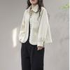 Spring Autumn New Shirt Fashion Art Leisure Long Sleeve Lapel Collar Corduroy Women's Shirt Cardigan Female Short Tops