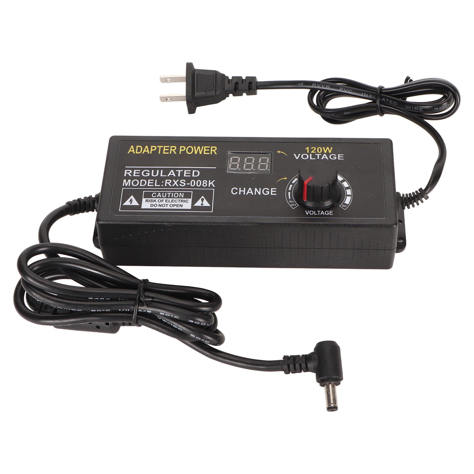 

24V 5A External Power Adapter Adjustable Speed AC To DC Power Adapter with Voltage Display
