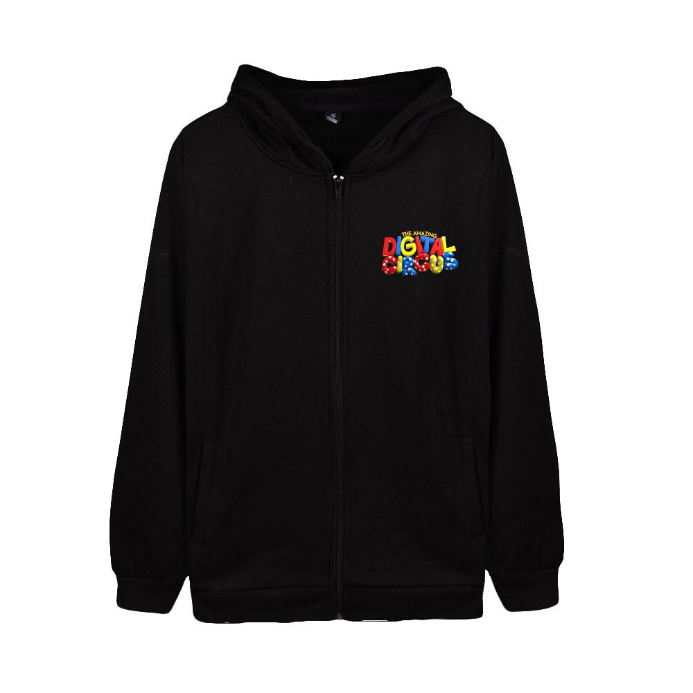 Autumn/Winter Zipper Cardigan Men Women's Casual Sweatshirt The Amazing Digital Circus Anime Printed Hoodie Fashion Hip Hop Street Apparel