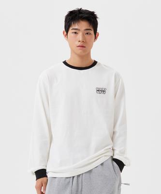 WACKY WILLY Raglan Long Sleeve Cream