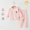 Baby Cotton Grade A Two Piece Pajamas Children Autumn Underwear Set Infant Home Wear Sleepwear