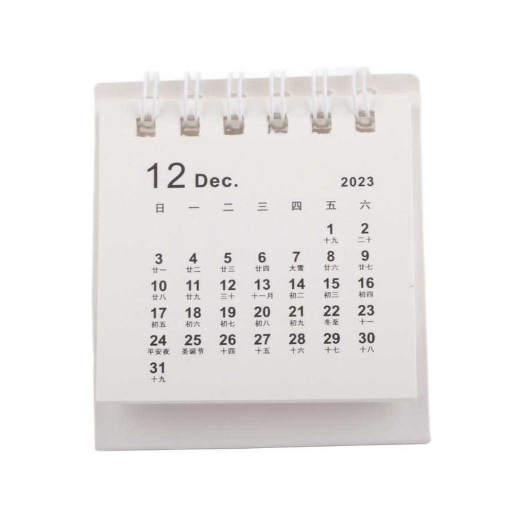 Desk Calendar 2024 Small Cute Space Saving Paper Easy To Clean Home Decor