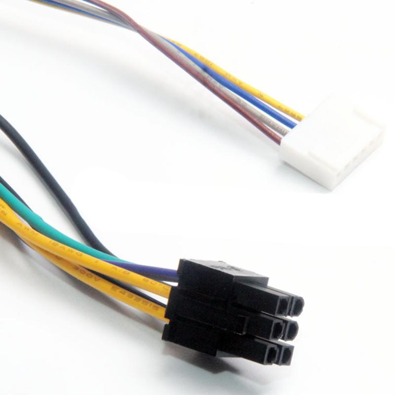 Câble d'alimentation modulaire 30CM ATX 24 broches 24 broches femelle vers 6 broches 6 broches mâle Connecteur 6 broches pour Elite 8100 8200 8300