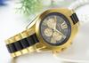 JewelryWe Men's Fashion Watch with Analog Display, Quartz Movement, Roman Numerals, Silicone Band, and Water Resistant (Black or Gold)