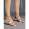 2026 Summer Women's Open Toe Heel Sandals Fashion Ladies Brand Shoes Square Heels 6cm Black Red White Plus Size 42