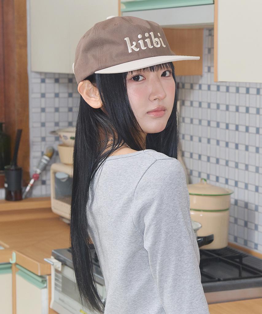 Kiibi Logo Two Tone Cap Brown & Oatmeal