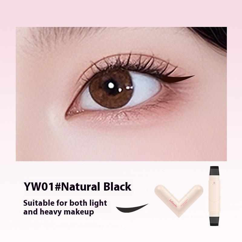 Double Head Rotatable Eyeliner Stamp Integrated Eyeliner Stamp Precise Outline Signet Long-Lasting Eyeliner Liquid Pen Cosmetics