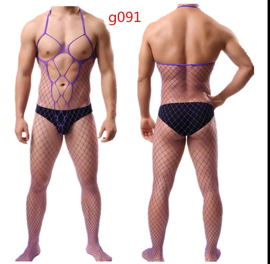 Ropa interior masculina Cool Man Fashion Lencería entrepierna abierta  Camisón Pantimedias de cuerpo de alto elástico Masculino Teddy Fishnet  Bodysuit comprar a buen precio — entrega gratuita, reseñas reales con fotos  — Joom