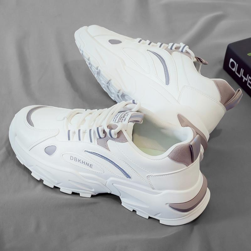 Summer Running Casual Dad Shoes Mesh Breathable New Heightening Sports White Shoes