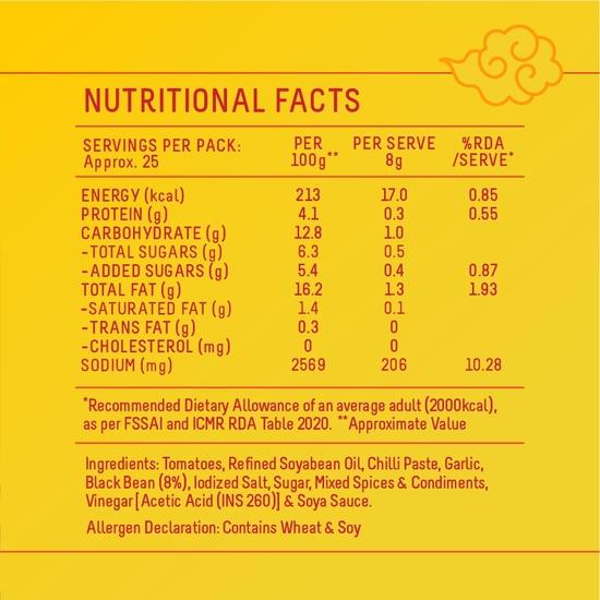 MasterChow Black Bean Dip | Dipping Sauce | Fermented Black Bean Sauce | Ready-to-Eat | Serves 4-5 (200gm)