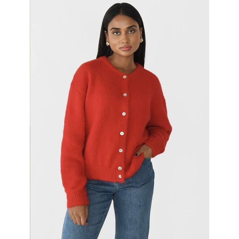 European and American New Soft Knit cardigan Retro Button Sweater Outerwear Cardigan Knitted Sweater