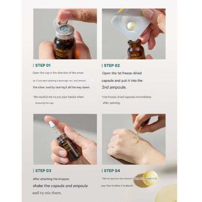 BONCEPT VITA C Gefriergetrocknetes Doppel-Shot Ampullen-Set (50mg + 10ml) (3 Optionen)