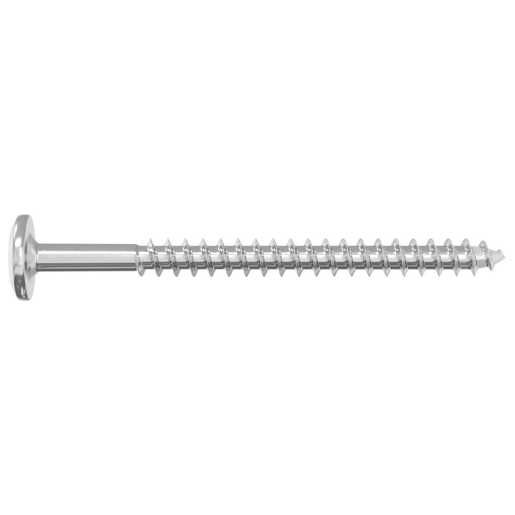 Wood Screws 12 Pcs Silver M6 X 70 Mm Steel