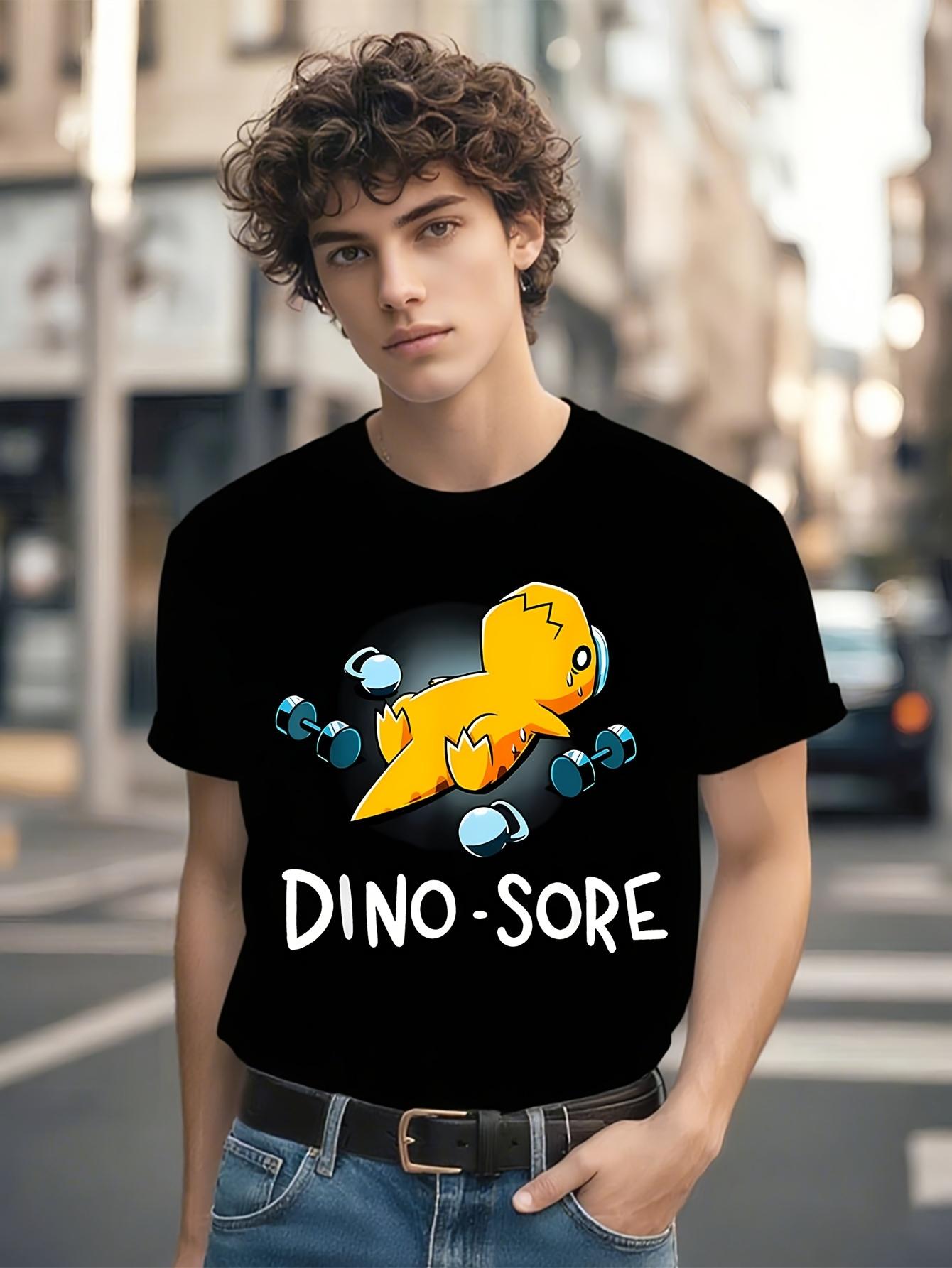 Black Dinosaur Graphic Tshirt Graphic Tshirt S