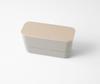 Takenaka SUKITTO Lunch Bento Made in Two-Tier Box, Japan, Gray, (Top Tier) 380ml, (Bottom Tier) 220ml, T-36398