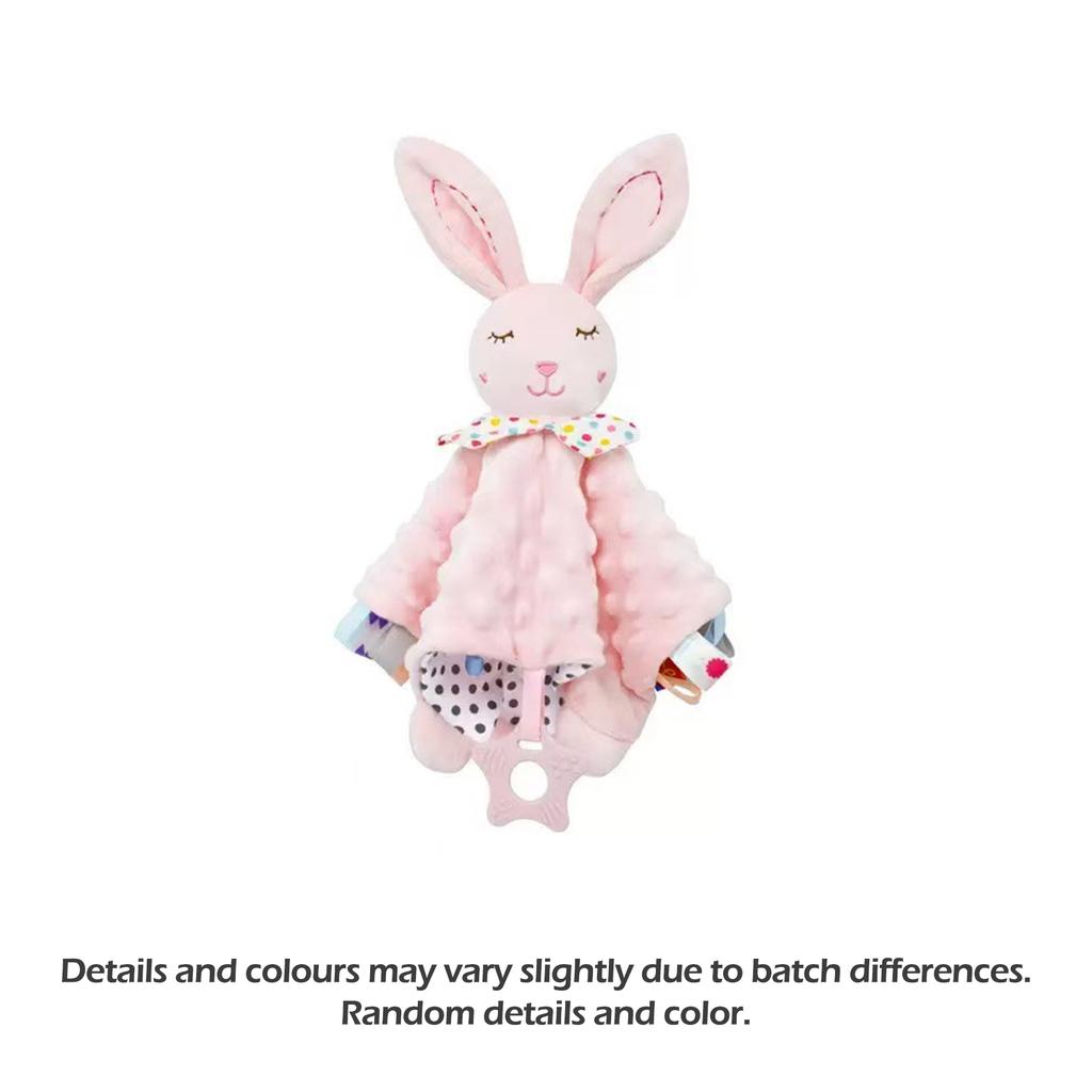Rabbit Baby Comforter Blanket Soft Soothing Toy for Toddlers Sleeping Aid Hanging Animal Rattle