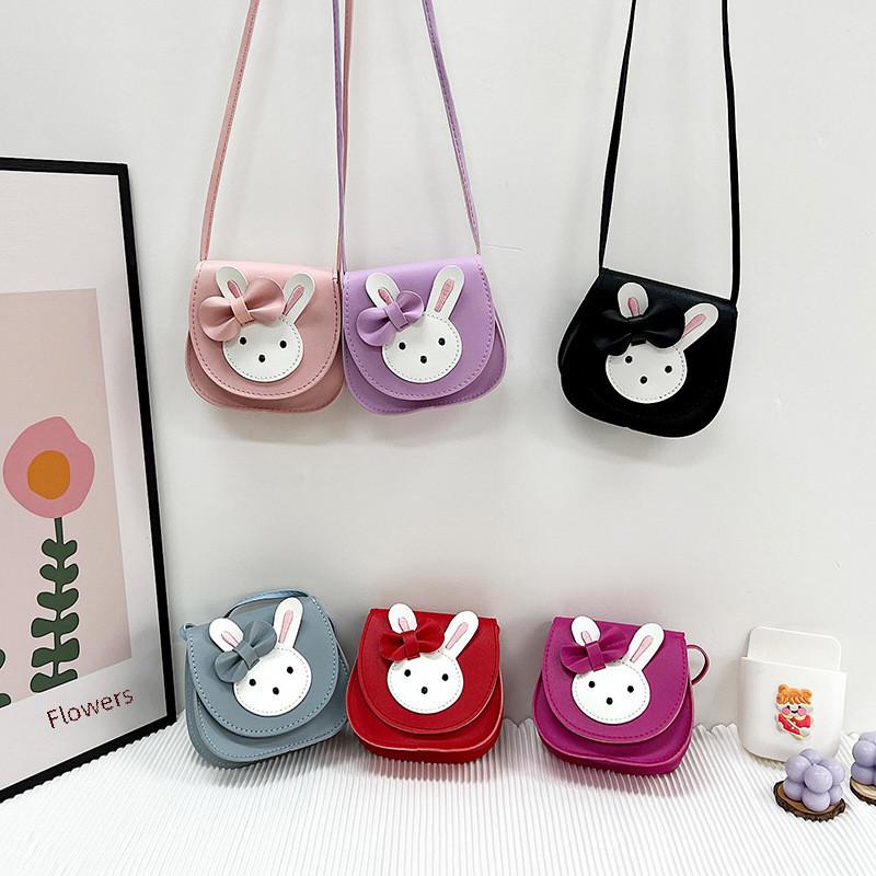 Rabbit Butterfly Knot Pattern Cute Girl Crossbody Bag Child Mini  Bag Accessory