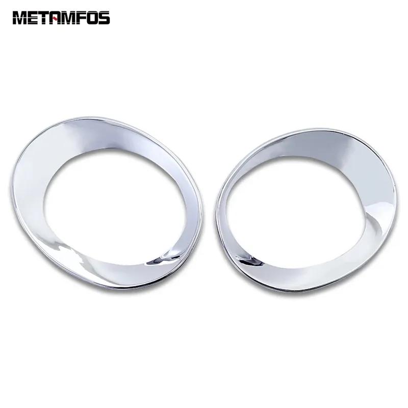 For Nissan Teana 2008 2009 2010 Chrome Front Fog Light Lamp Cover Trim Foglight Foglamp Protector Frame Accessories Car Styling