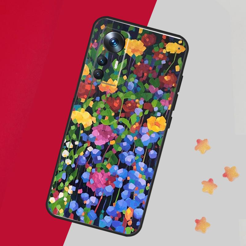 Colourful Flower Painting Art Case For Xiaomi 15 Ultra 13 14 11T 12T 13T 14T Pro Cover For POCO F7 F6 F5 X3 X5 X6 X7 Pro