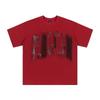 Magic Bear 2026 American Street Style Oversized T-Shirt Teen Boys Short Sleeve Round Neck Washed Distressed Cotton Tee
