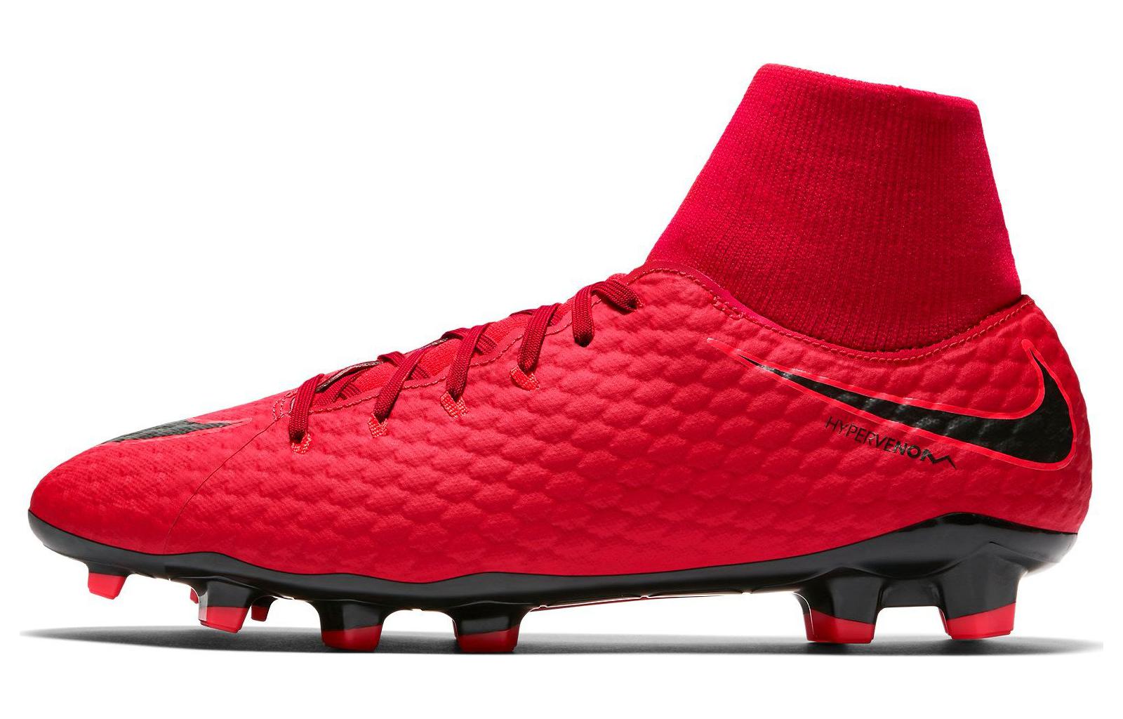 Nike HYPERVENOM PHELON 3 DF FG Firm Ground University Red 917764-616 44