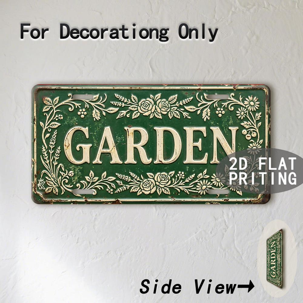 Vintage Distressed City Mountain Garden Bathroom Magic Year Slogan License Plate Metal Tin Sign Retro Wall Decor For Bar Cafe