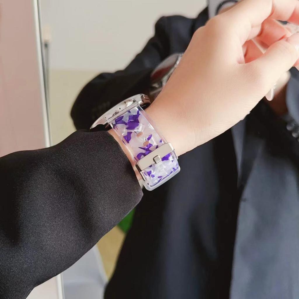 20mm 22mm Universal Watch Band - TPU Shell Zebra Pattern Summer Breathable Sports Smart Watch Band for Samsung Galaxy Watch Huawei Watch Xiaomi Watch