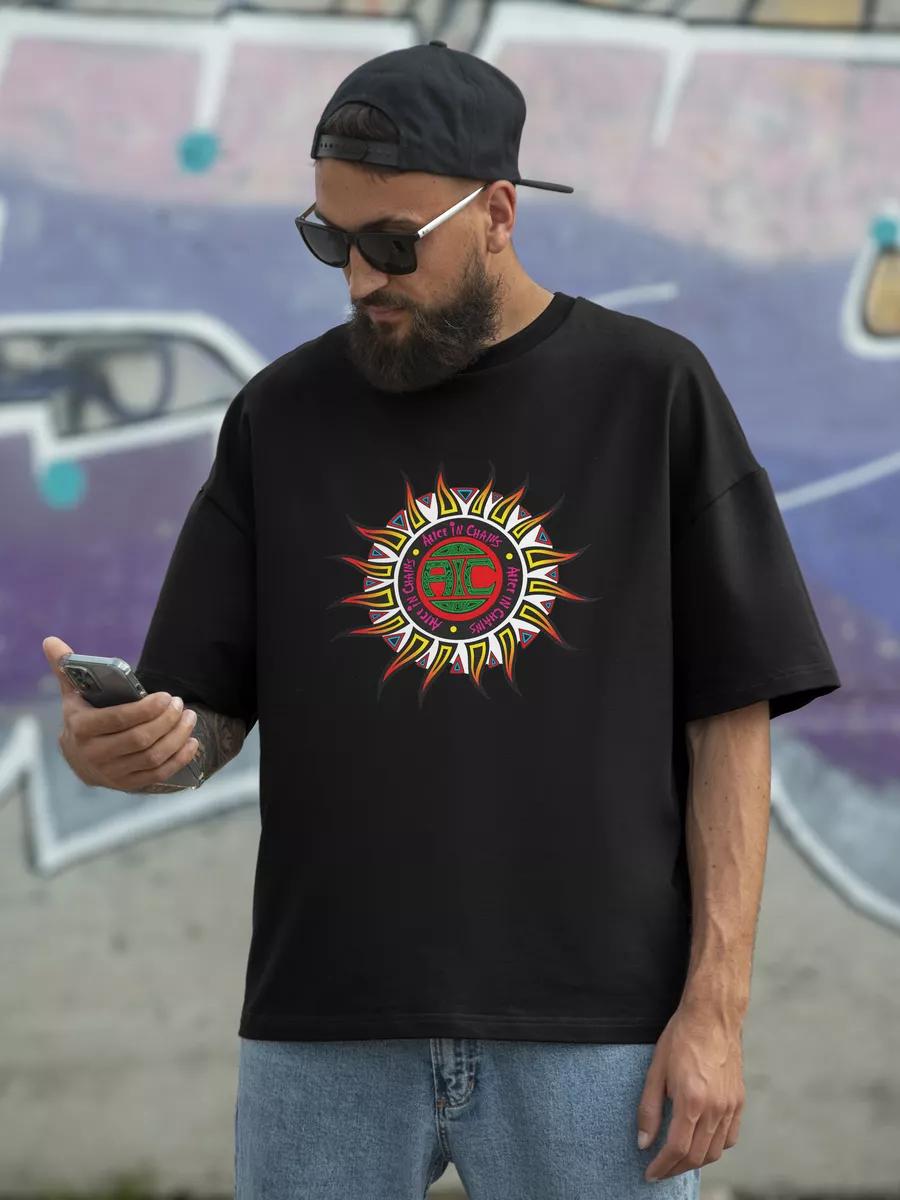 Oversized T-shirt with Hello Kitty grunge print S