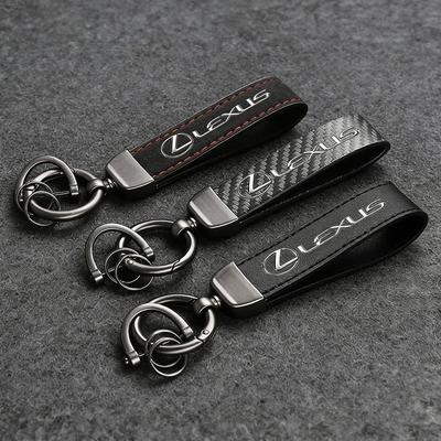 Leather Car Key Chain Pendant Keyring Decoration Keychain For GS IS LS500h ES260 ES300h RX350h NX260 UX260 LM RZ450e TX RC