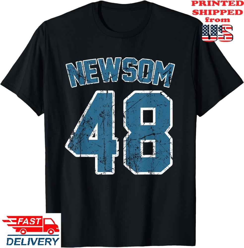 Gavin Newsom 2028 for President Election Campaign 48 T-Shirt, Unisex Tee Unisex T-Shirt S