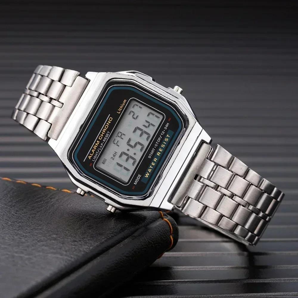 2025 Digital Watches for Men Sports Waterproof Bracelet Clock Gold Electronice LED Wristwatch Women Casucal Montre Homme Relogio