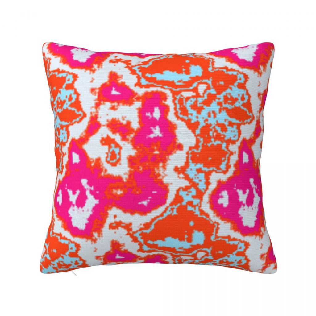 Modern Abstract Orange Pink Blue Pattern Pillowcase Printing Cushion Cover Gift Throw Pillow Case Cover Seater Square 45X45cm