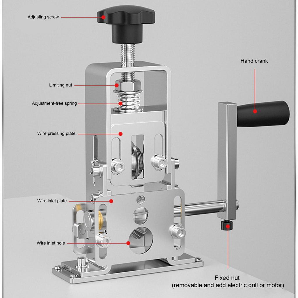 Scrap Wire Stripping Machine Electric Manual Copper Wire Stripper Cable Management Heavy Duty Tool Ergonomic For Construction