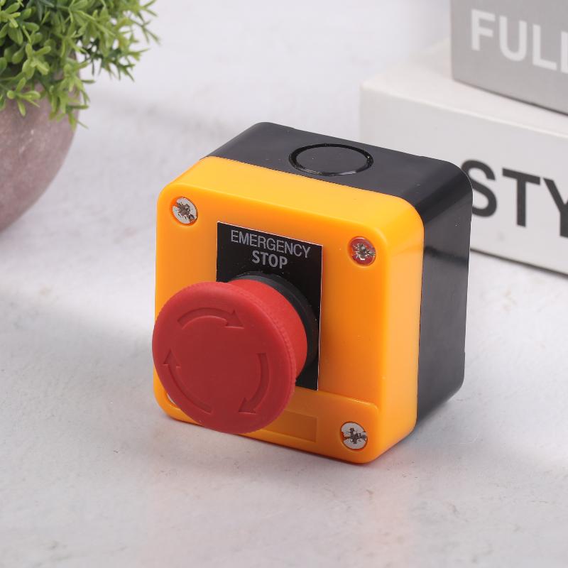 1Nc E-Stop Push Button Switch 10A Latching Button Switch Cnc Exigent Stop Switch For Electrical Industrial Emergency Stop