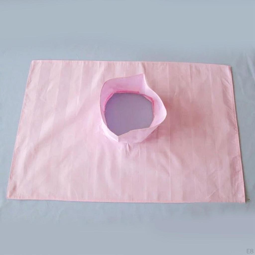 Potah na masážní stůl s otvorem pro obličej Opakovaně použitelný Omyvatelný 60x40cm Sekční froté pro